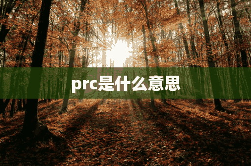 prc是什么意思(prc是什么意思中文)